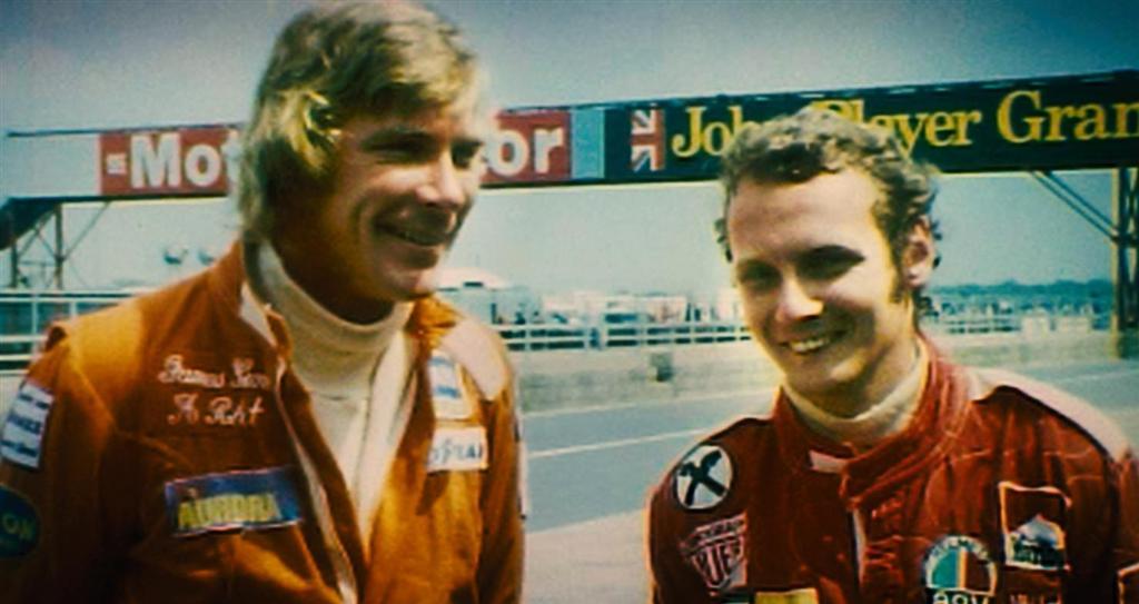 世界のＦ１ファンを熱狂させたジェームス・ハント（左）とニキ・ラウダ（提供写真）