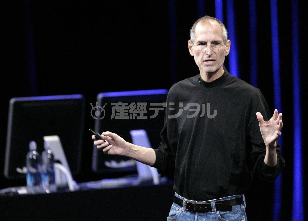 米アップルの共同創業者、スティーブ・ジョブズ氏（１９５５～２０１１年）＝２００９年９月９日、米カリフォルニア州サンフランシスコ（ロイター）