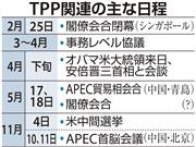 TPP関連の主な日程
