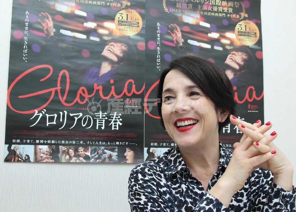 「まだまだ女優、監督、脚本家としてやることがいっぱい」と語る、チリの人気女優のパウリーナ・ガルシアさん＝東京都中央区（野村成次撮影）