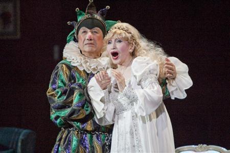 ２０１１年に初演した「想い出のカルテット」のワンシーン（谷古宇正彦さん撮影、提供写真）