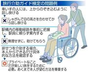 旅行介助ガイド検定の問題例＝２０１４年３月１日現在