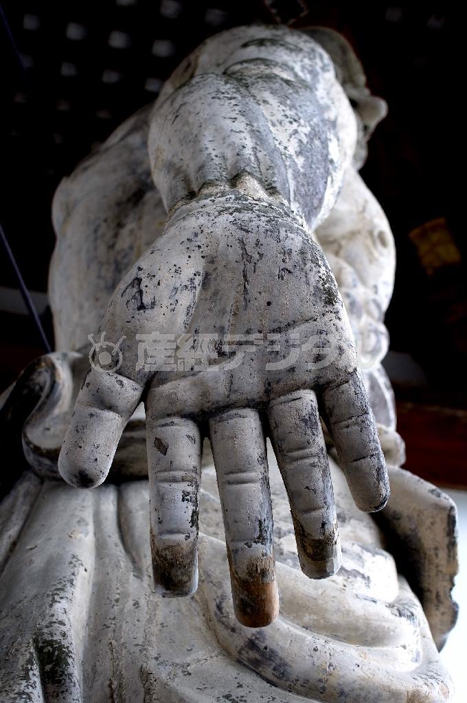 金峯山寺（きんぷせんじ）の仁王門の仁王像（井浦新さん撮影）