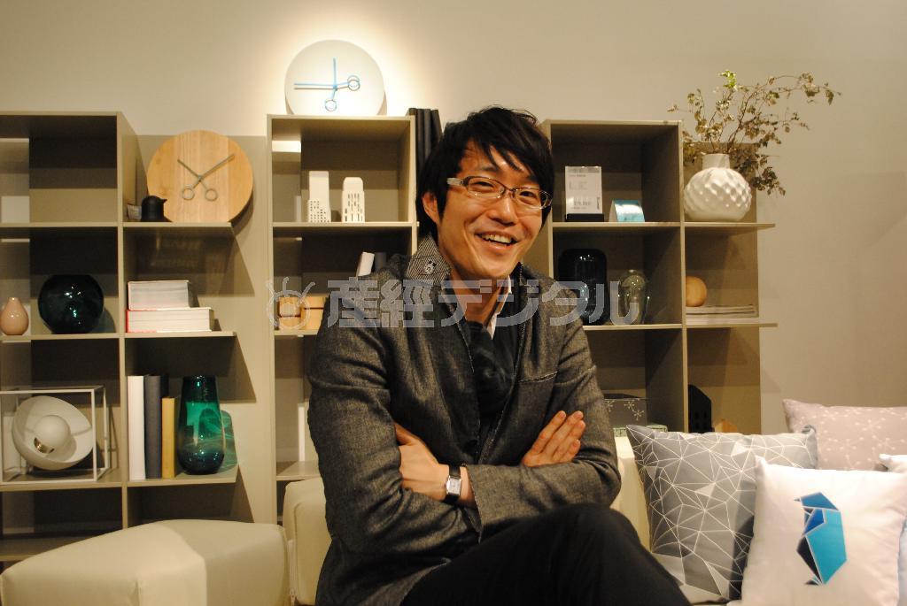 未来を追いかけるよりも、常に今を楽しみ、全力を注ぐ佐藤オオキさん＝２０１４年２月２１日（提供写真）