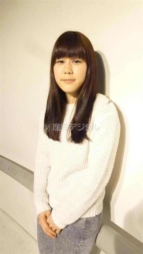 山戸結希（やまと・ゆうき）監督は「今はお客さんがどんな反応をするのかが気になって仕方がありません」と語る＝２０１４年２月２７日、東京都渋谷区の映画美学校（高橋天地撮影）