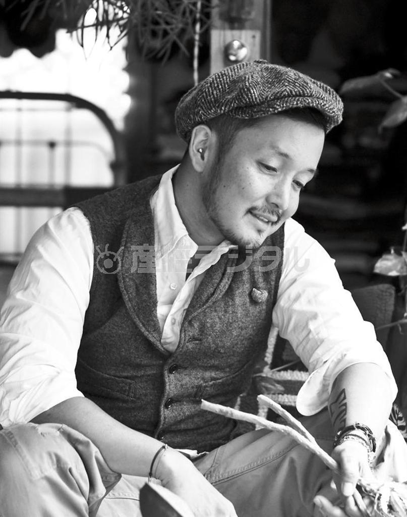 グリーン＆フラワー業界の枠を超え、活動のフィールドを広げる川本諭（さとし）さん（Ｅｉｓｕｋｅ＿Ｋｏｍａｔｓｕｂａｒａさん撮影、提供写真）