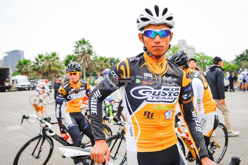 台湾の人気選手、フェン・チュンカイ（チームガスト）。今大会では３年連続となる山岳賞を獲得した＝２０１４年３月（田中苑子さん撮影）