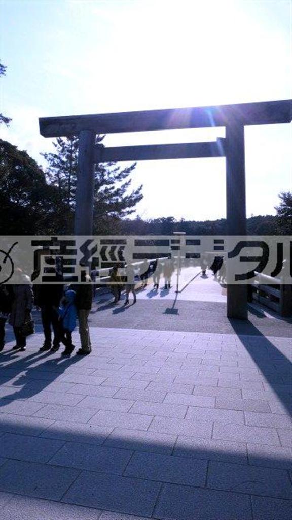 伊勢神宮でイマジネーション＝三重県伊勢市（花千代さん撮影）