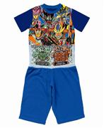 バンダイの幼児向け腹巻き付きパジャマ。写真は「仮面ライダー鎧武」のキャラクター商品