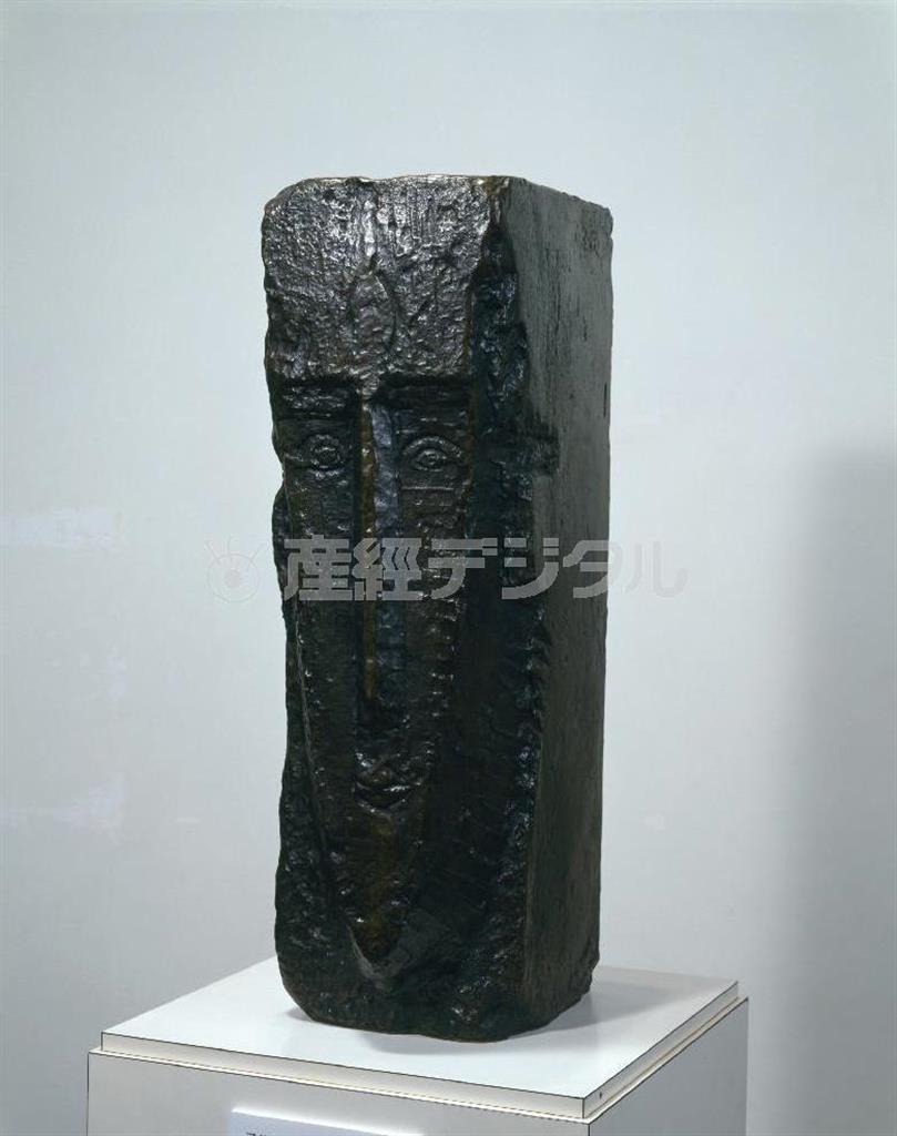 アメディオ・モディリアーニ「頭部」１９１１～１３年＿彫刻の森美術館蔵（ポーラ美術館提供）