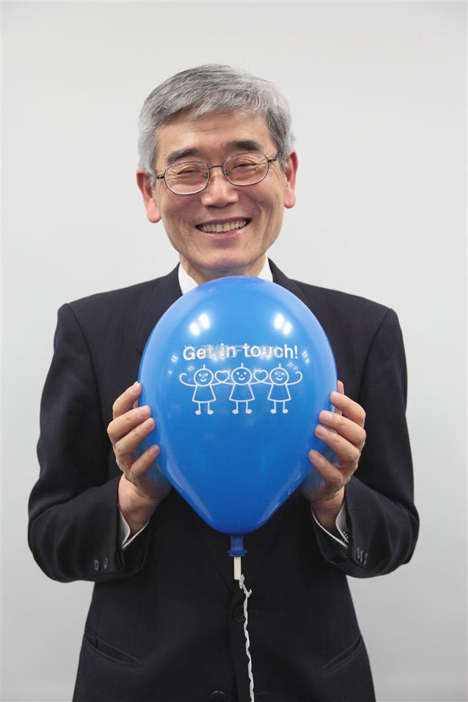 ＮＰＯ法人「東京都自閉症協会」の今井忠理事長＝２０１４年３月２７日（大川彰さん撮影、提供写真）