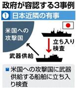 【集団的自衛権の行使容認】政府が容認する３事例＿（１）日本近隣の有事＝２０１４年４月２日現在