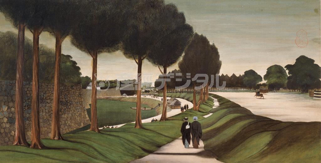 「江戸城辺風景図」亜欧堂田善＿寛政年間後半～文化年間＿東京芸術大学蔵（サントリー美術館提供）