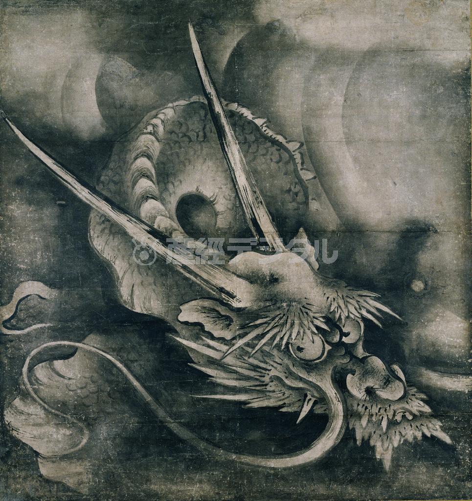 重文「雲龍図」（８幅のうち左４幅）＿海北友松＿安土桃山時代・１５９９（慶長４）年＿京都・建仁寺蔵（左４幅は５月６日まで展示、提供写真）