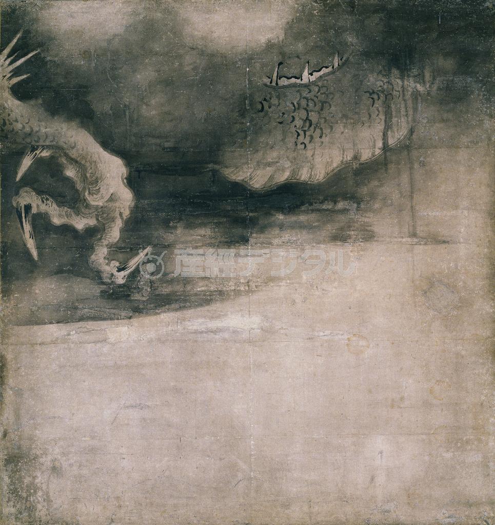 重文「雲龍図」（８幅のうち左４幅）＿海北友松＿安土桃山時代・１５９９（慶長４）年＿京都・建仁寺蔵（左４幅は５月６日まで展示、提供写真）