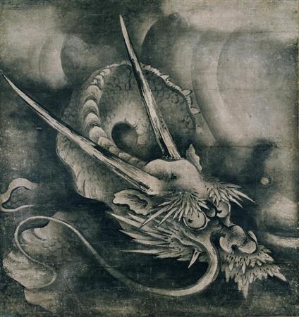 重文「雲龍図」（８幅のうち左４幅）＿海北友松＿安土桃山時代・１５９９（慶長４）年＿京都・建仁寺蔵（左４幅は５月６日まで展示、提供写真）