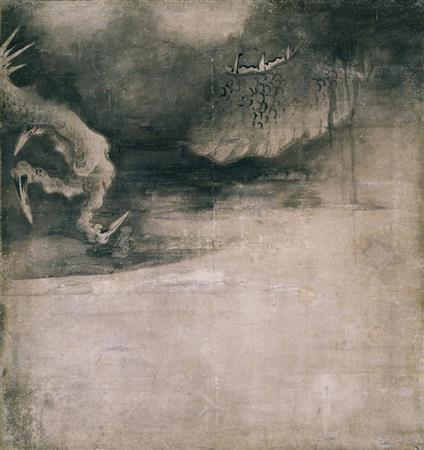 重文「雲龍図」（８幅のうち左４幅）＿海北友松＿安土桃山時代・１５９９（慶長４）年＿京都・建仁寺蔵（左４幅は５月６日まで展示、提供写真）