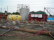 原位置浄化技術による土壌汚染対策工事の様子