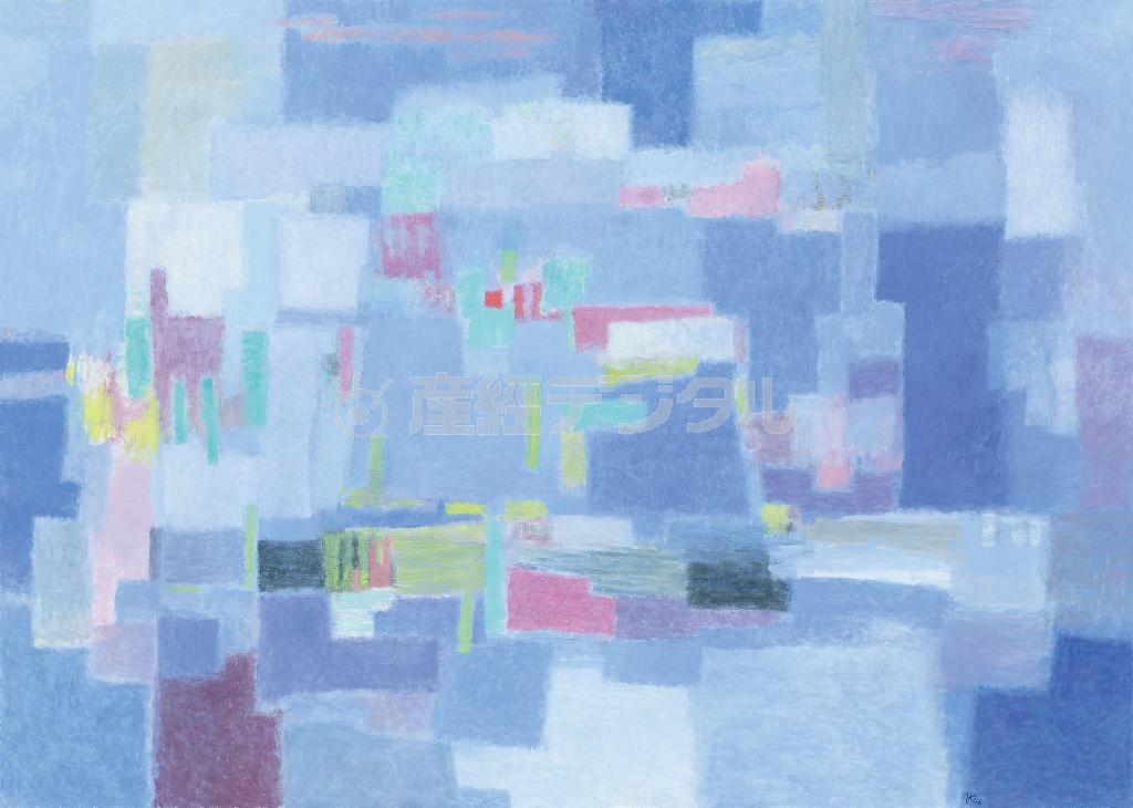 二科会＿黒川彰夫「余韻（エーゲ海）’１３」２０１３年＿油彩、カンバス（提供写真）