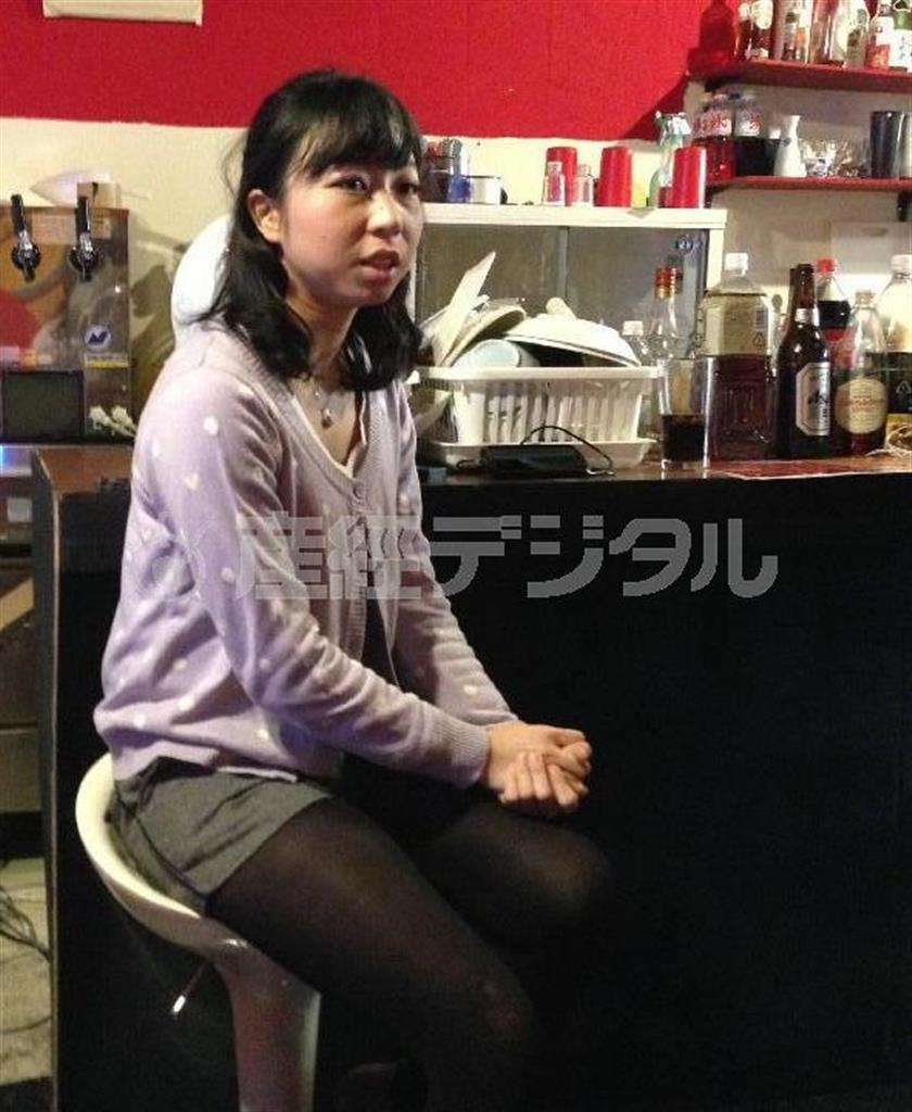 学生居酒屋「あるばか」の経営メンバーだった丹木茜（たんぎ・あかね）さん＝２０１４（平成２６）年（５大学合同＿有志学生記者撮影）