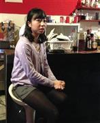 学生居酒屋「あるばか」の経営メンバーだった丹木茜（たんぎ・あかね）さん＝２０１４（平成２６）年（５大学合同＿有志学生記者撮影）