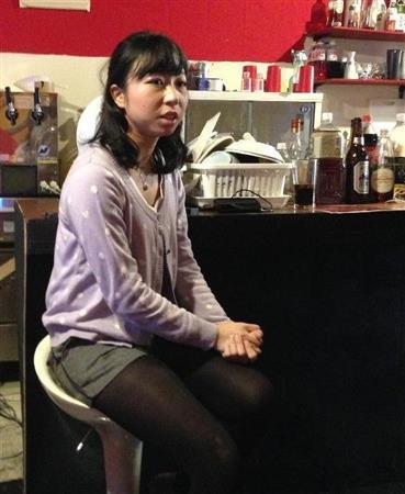 学生居酒屋「あるばか」の経営メンバーだった丹木茜（たんぎ・あかね）さん＝２０１４（平成２６）年（５大学合同＿有志学生記者撮影）