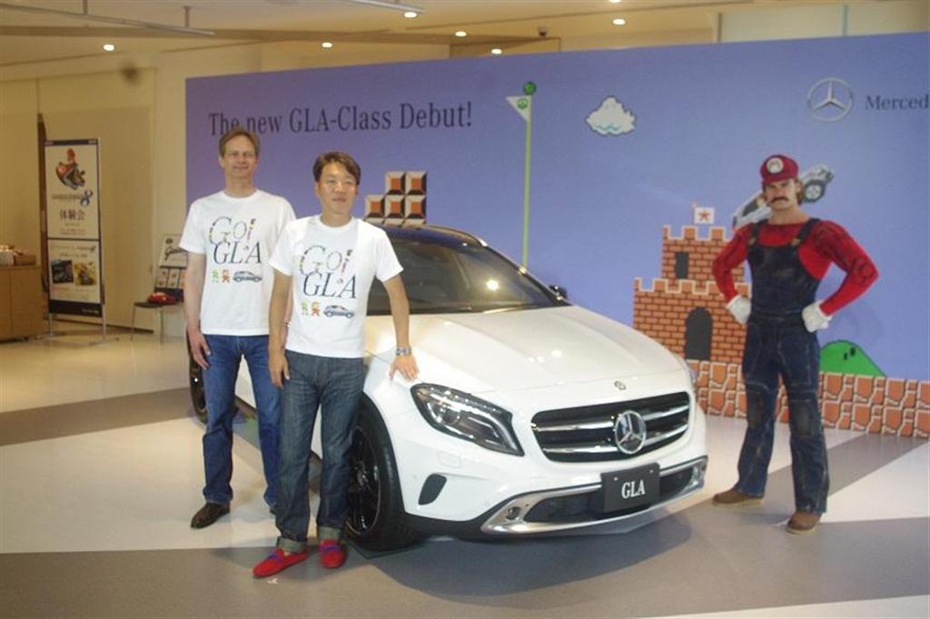 メルセデス・ベンツ日本が販売を開始した「ＧＬＡシリーズ」＝２９日、東京都港区