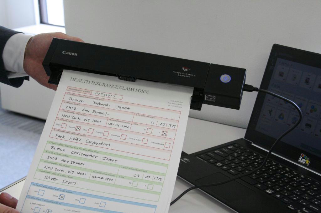 キヤノンＭＪが発売するモバイルタイプのスキャナー「ＤＲ－Ｐ２０８ＩＩ」