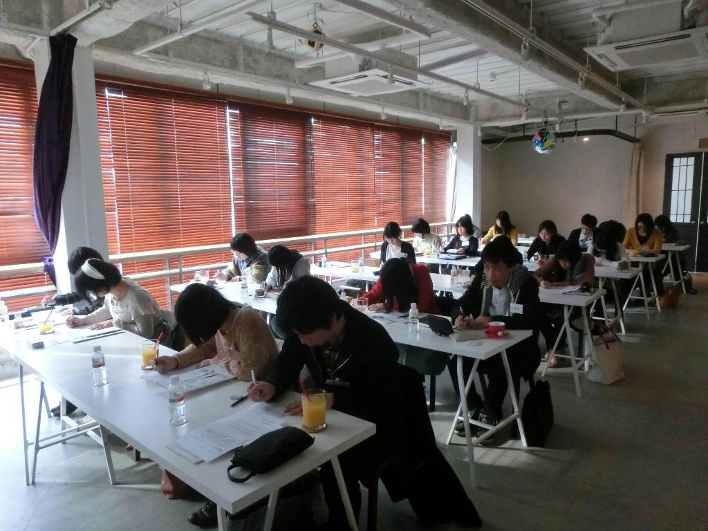 京都で行われたインターネット関連企業「ドリコム」の説明会。エム・シー・アンド・ピーによって志望度の高い学生が集められた（エム・シー・アンド・ピー提供）