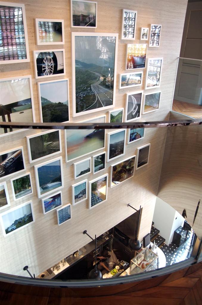 ２階から見たコーヒースタンド。