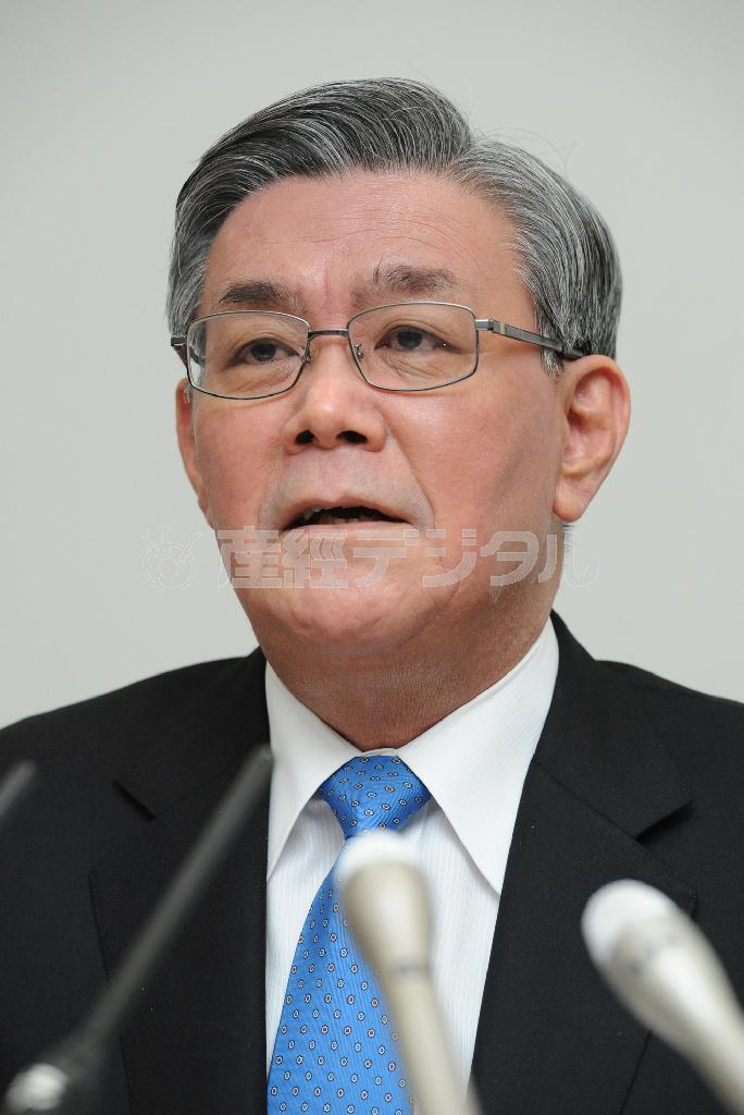 関西電力の八木誠社長＝２０１４年３月２６日、大阪市北区（柿平博文撮影）