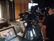 ソニー本社で開かれた映像制作機器の新商品展示会＝１２日、東京都港区