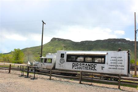 ゆっくり走行する“グース”。 乗車時間は５分足らず