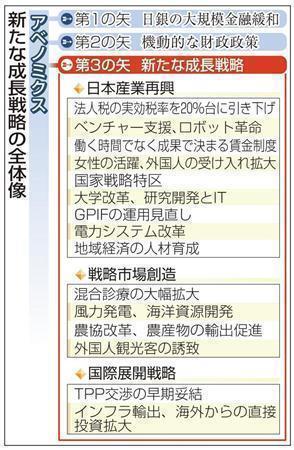 新たな成長戦略の全体像＜アベノミクス＞＝２０１４年６月１６日現在