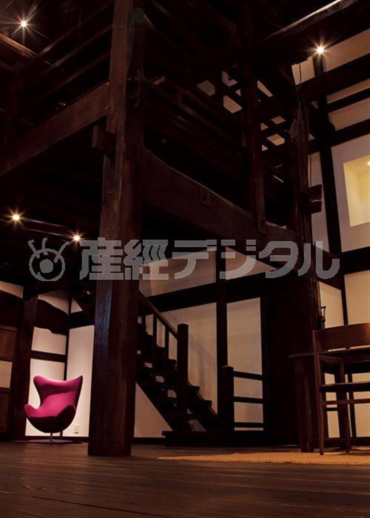 「里山十帖」の大きな柱は雪国の降雪の厳しさを伝える（提供写真）