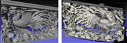瑞巌寺本堂内の欄間木彫の形状モデル生成結果。色情報を取得することもできる