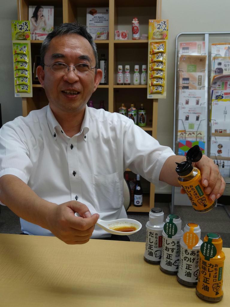 正田醤油が開発した「カレー風味の正油」は甘めのカレーとしょうゆが融合（日野稚子撮影）