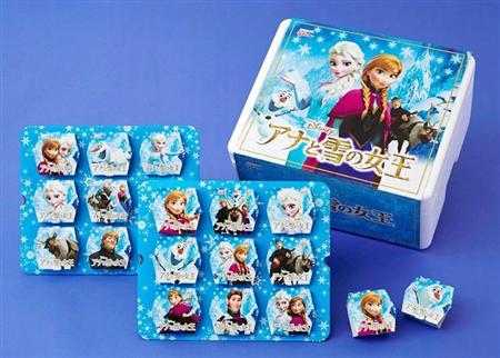 江崎グリコが発売した「アナと雪の女王」のアイスのセット