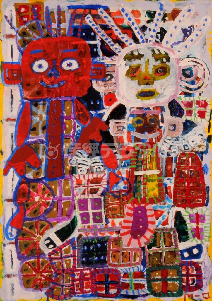 「岡本太郎とアール・ブリュット一生の芸術の地平へ」展。７月１９日から１０月５日まで開催（提供写真）