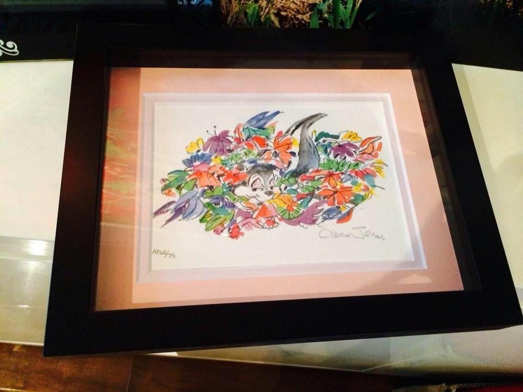 さんまさんから誕生日プレゼントにもらった絵（ＩＭＡＬＵさん提供）