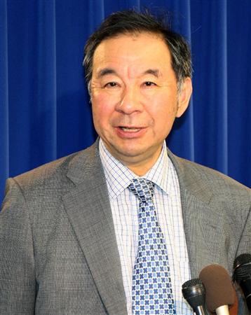 ＴＰＰの日米関税協議終了後に記者会見する大江博首席交渉官代理＝１５日、ワシントン（共同）