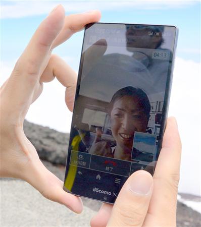 ビデオコールの画面に現れた博美さん。ＬＴＥが表示され、アンテナはしっかり３本立っていることに注目