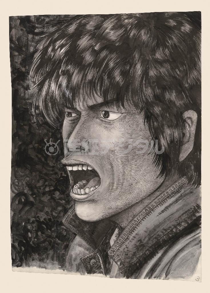 「俺節」（１９９１～１９９３年）から。週刊連載作品とは思えない描き込み（提供写真）