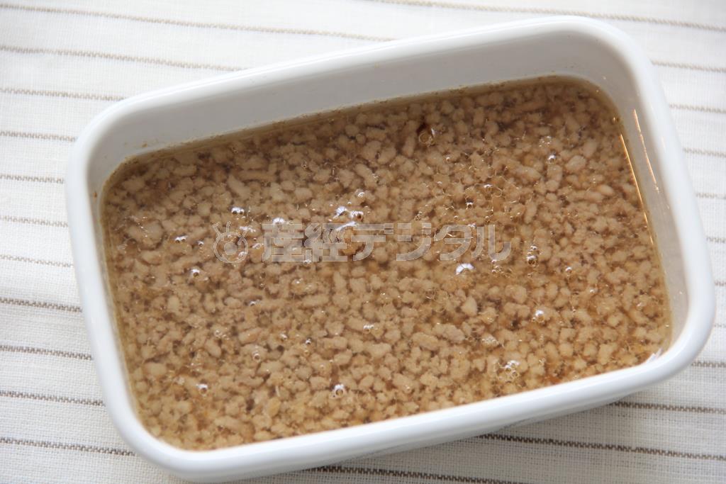 肉そぼろ丼（ワンポイント）＿＿冷蔵なら４～５日、冷凍なら２週間の保存が可能。