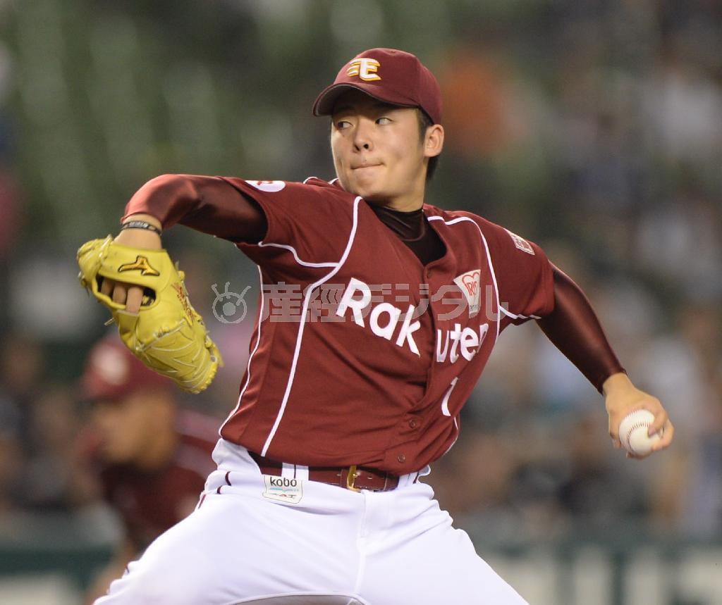 ７月２３日の西武戦に先発した楽天の松井裕樹投手＝２０１４年、埼玉県所沢市・西武ドーム（今野顕撮影）