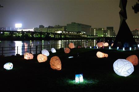 昨年の「キャンドルナイト＿イン＿八潮」の模様＝２０１３年８月１１日、東京都品川区（提供写真）
