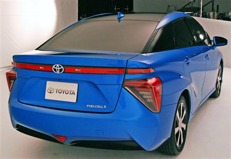 トヨタの燃料電池自動車＝愛知県豊田市