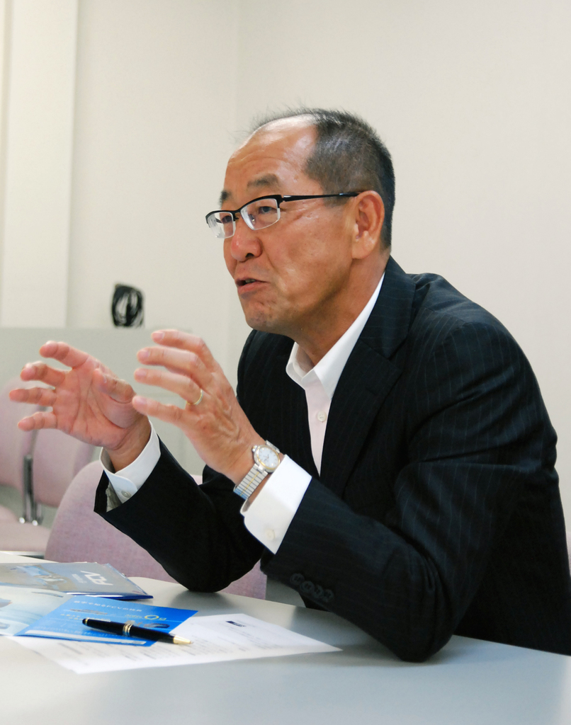 トヨタの燃料電池自動車（ＦＣＶ）開発責任者、田中義和氏＝愛知県豊田市