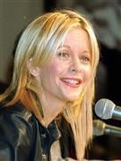 米女優のメグ・ライアンさん＝２００１年２月６日、東京都新宿区（財満朝則撮影）