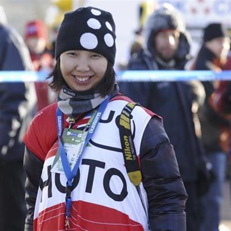 フリーランスカメラマン、田中苑子（そのこ）さん。１９８１年、千葉県生まれ。２００５年に看護師から自転車専門誌の編集部に転職。０８年からフリーランスカメラマンに転向し、現在はアジアの草レースからツール・ド・フランスまで、世界各国の色鮮やかな自転車レースを追っかけ中＝２０１１年１月３０日（本人提供）